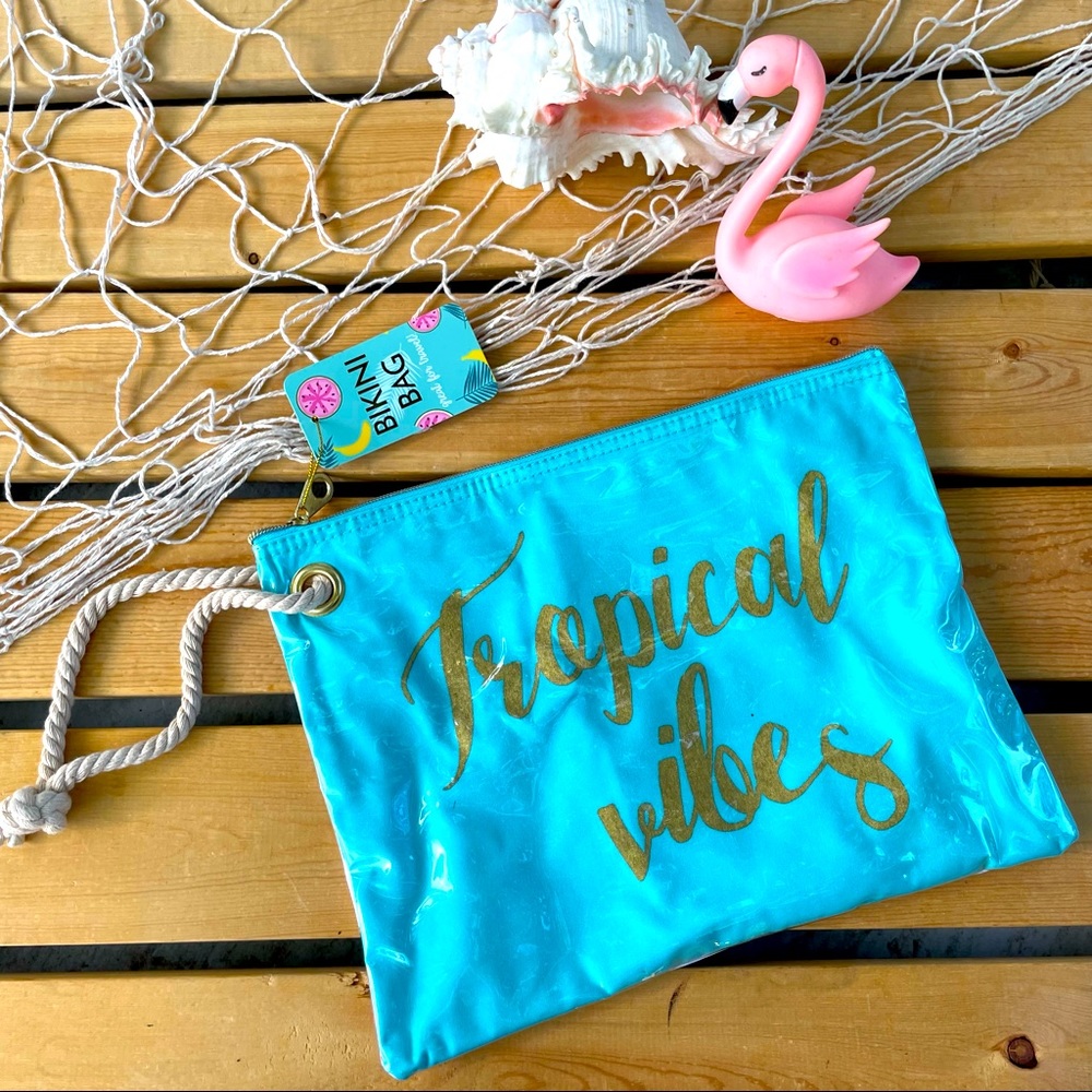 "Tropical Vibes" Colorful Pineapple Bikini Bag